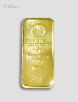 Goldbarren 1000g Gussbarren Münze Österreich