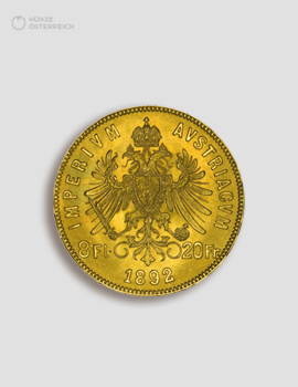 ACHT GULDEN (8 Florin Gold Österreich )