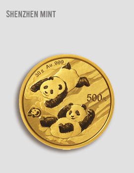 Gold China Panda 30g Jahrgang 2022