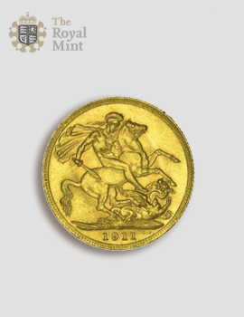 Goldmünze Sovereign Georg V 1 Pfund